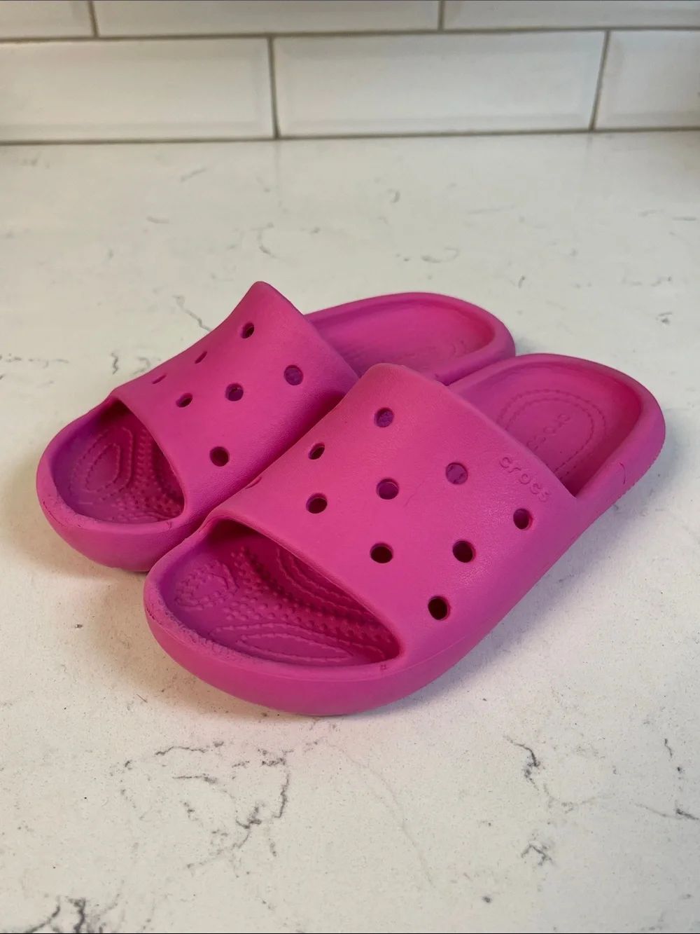Crocs Classic Slide V2 Pink Size 12 Style # 209422